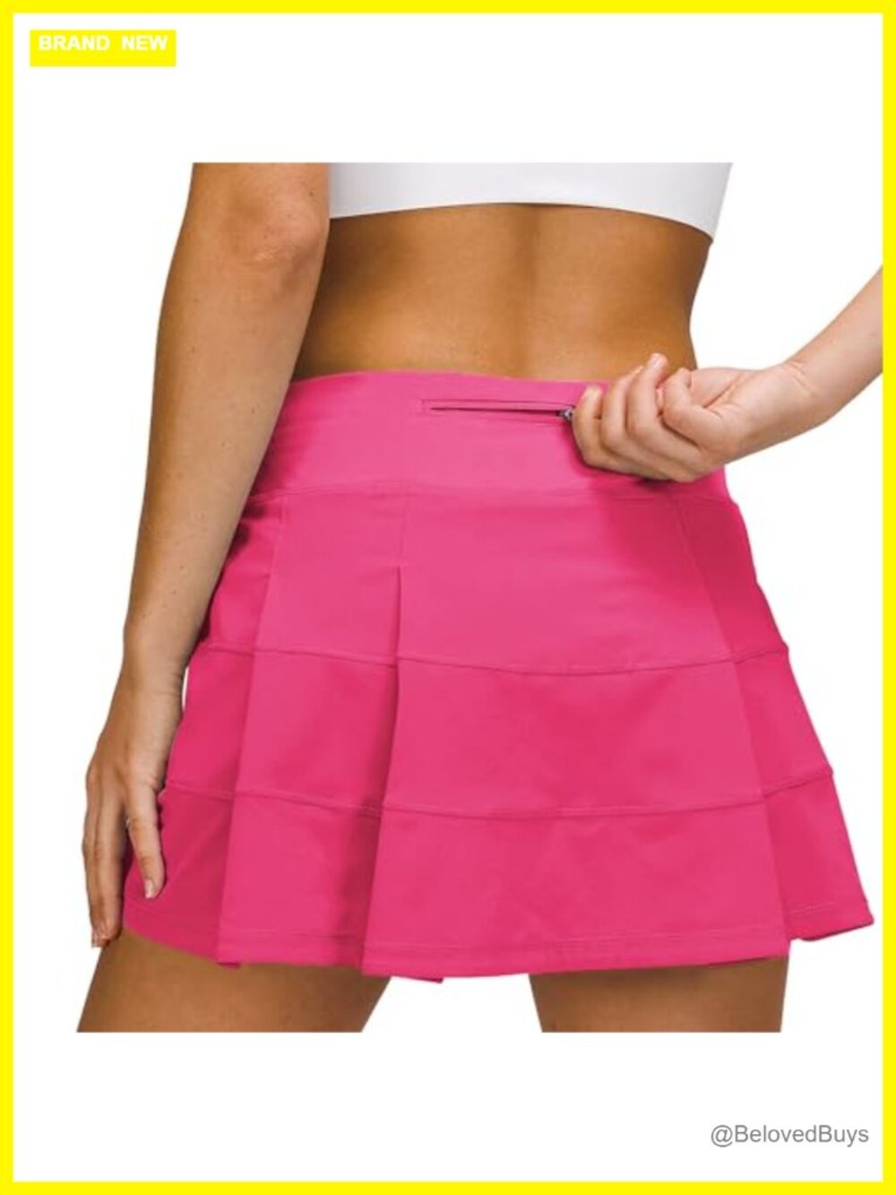 Women's Pleated Golf Tennis Skort with Pockets & Built-in Shorts Athletic